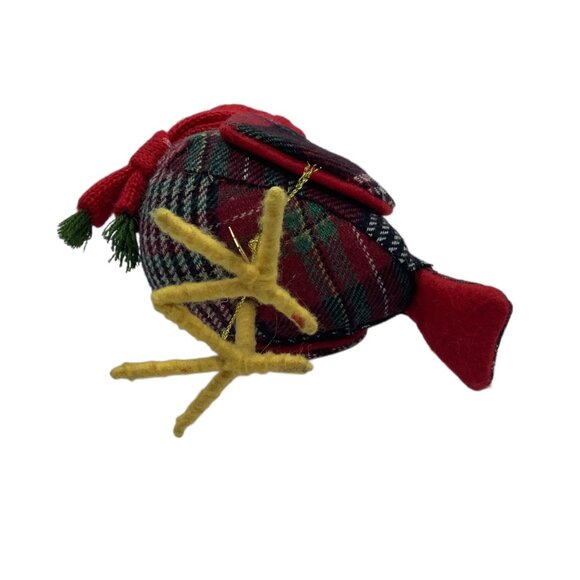 Target Spritz 2017 Featherly Friends BRIGGS Fabric Bird Figurine 6.5" Winter - Picture 7 of 8